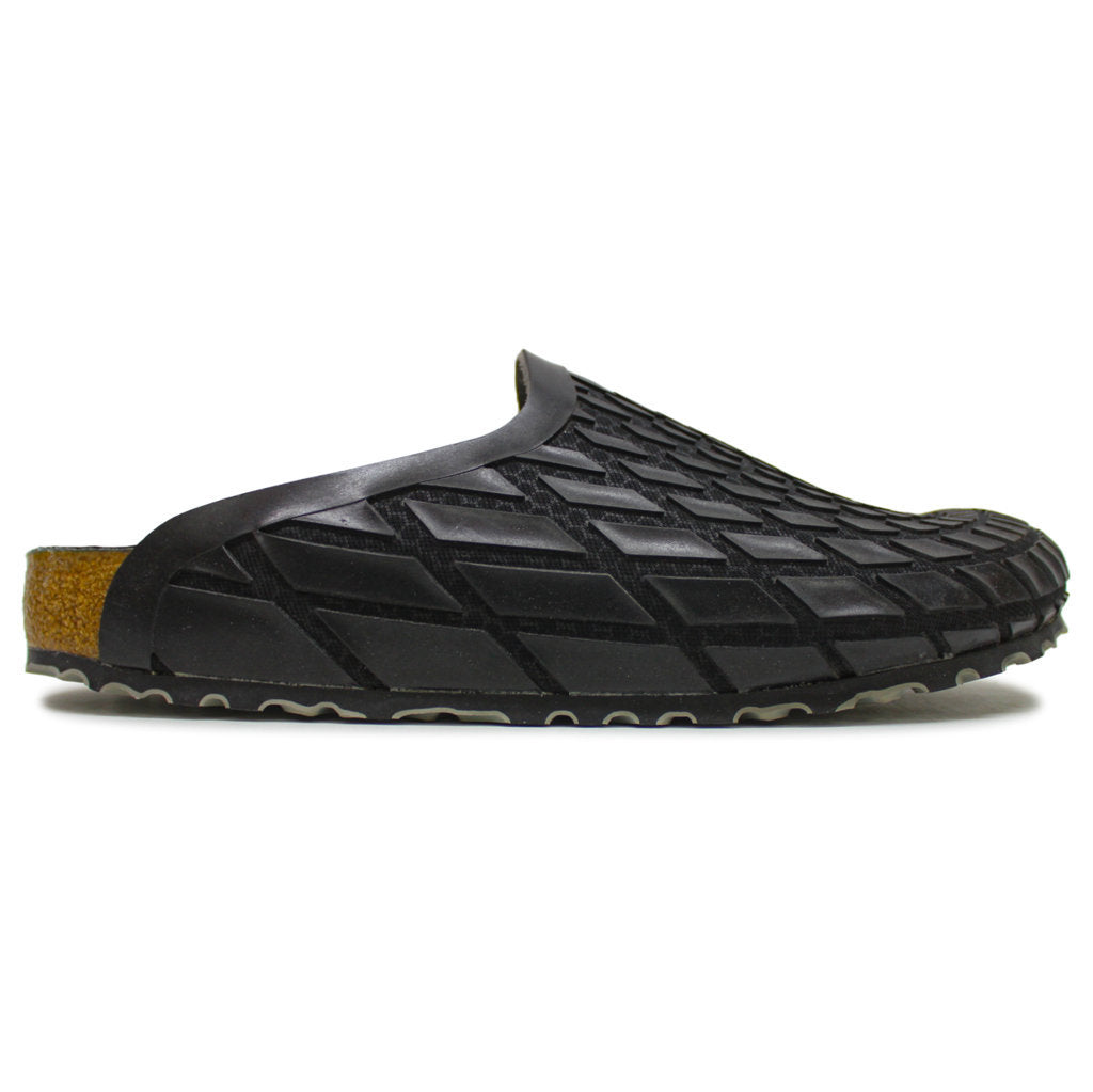 Birkenstock Amsterdam BS Synthetic Unisex Sandals#color_rubberized black