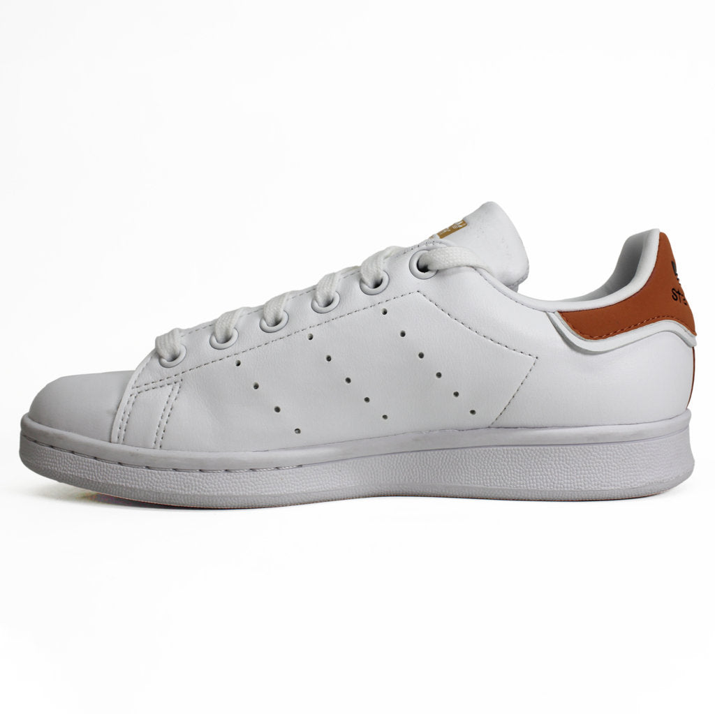 Adidas Stan Smith GW5167 Leather Womens Trainers - White Orange - UK 4