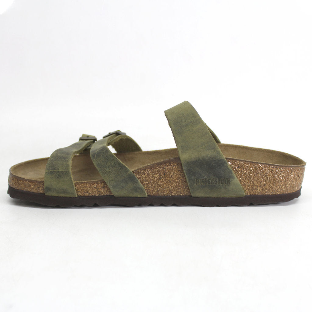 Birkenstock Franca Vegan Synthetic Womens Sandals -  Green - UK 7