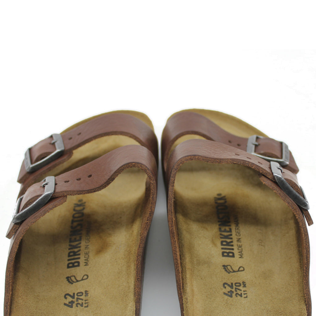 Birkenstock Unisex Arizona BS Leather Vintage Wood Roast Sandals