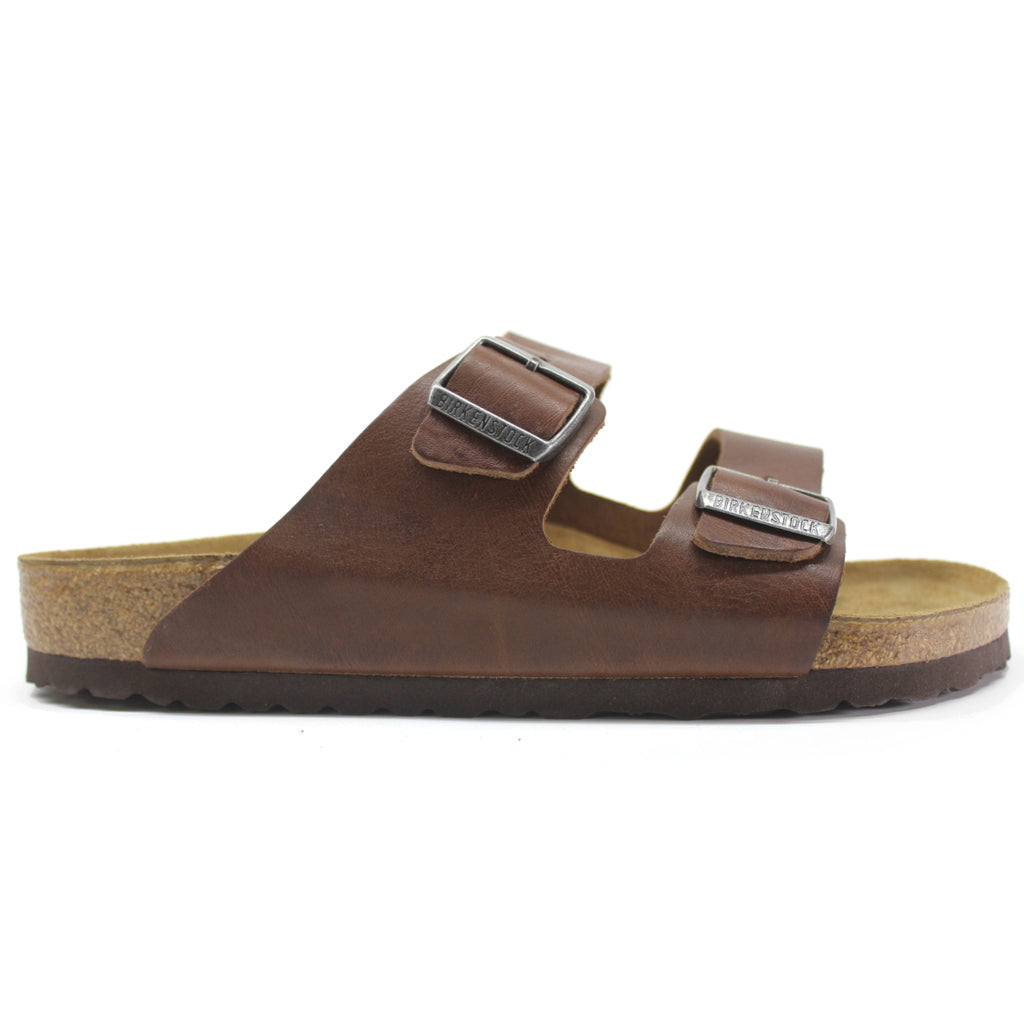 Birkenstock Unisex Arizona BS Leather Vintage Wood Roast Sandals