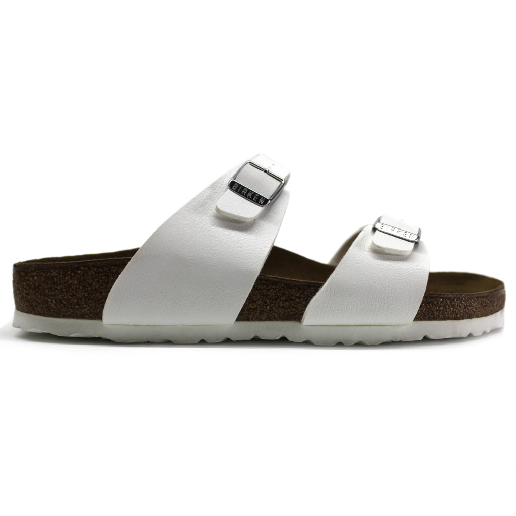 Birkenstock Unisex Sydney Birko-Flor White Sandals