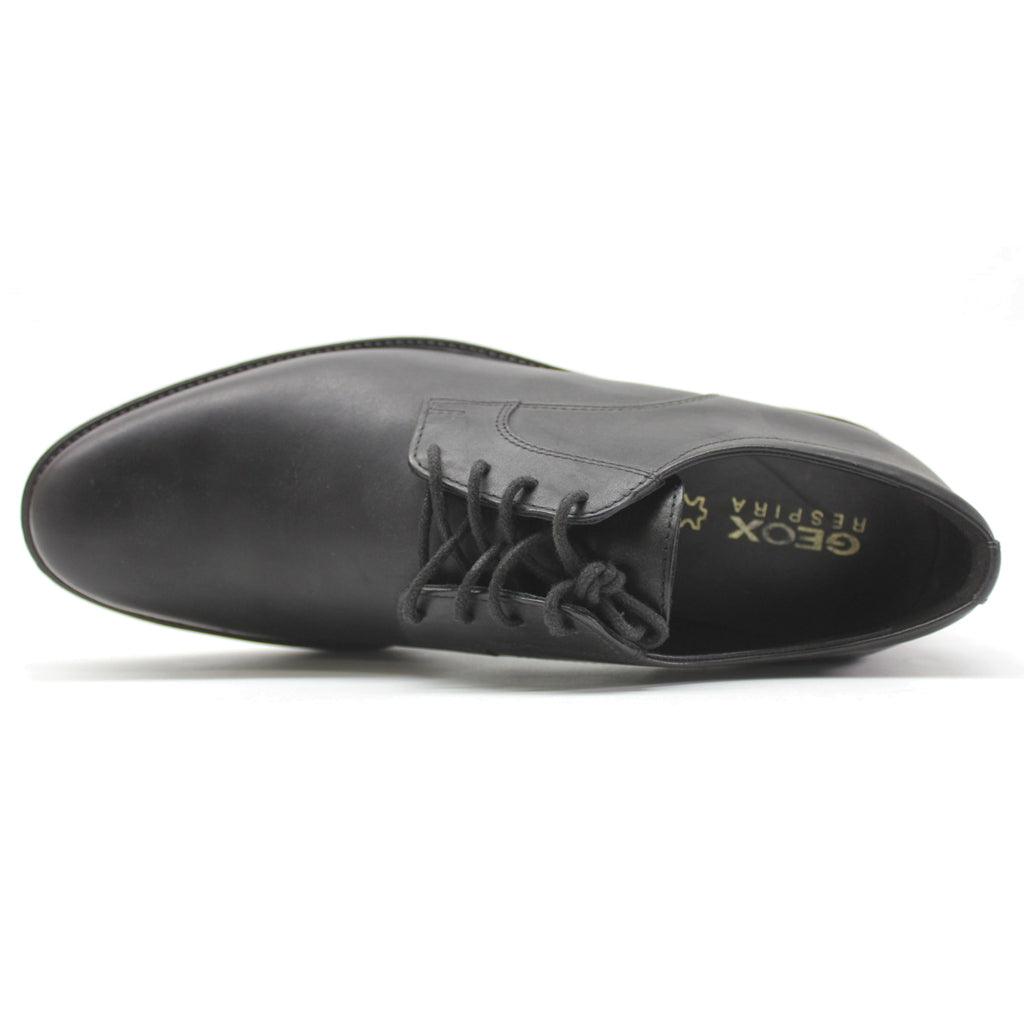 Geox Mens Carnaby Leather Black Shoes