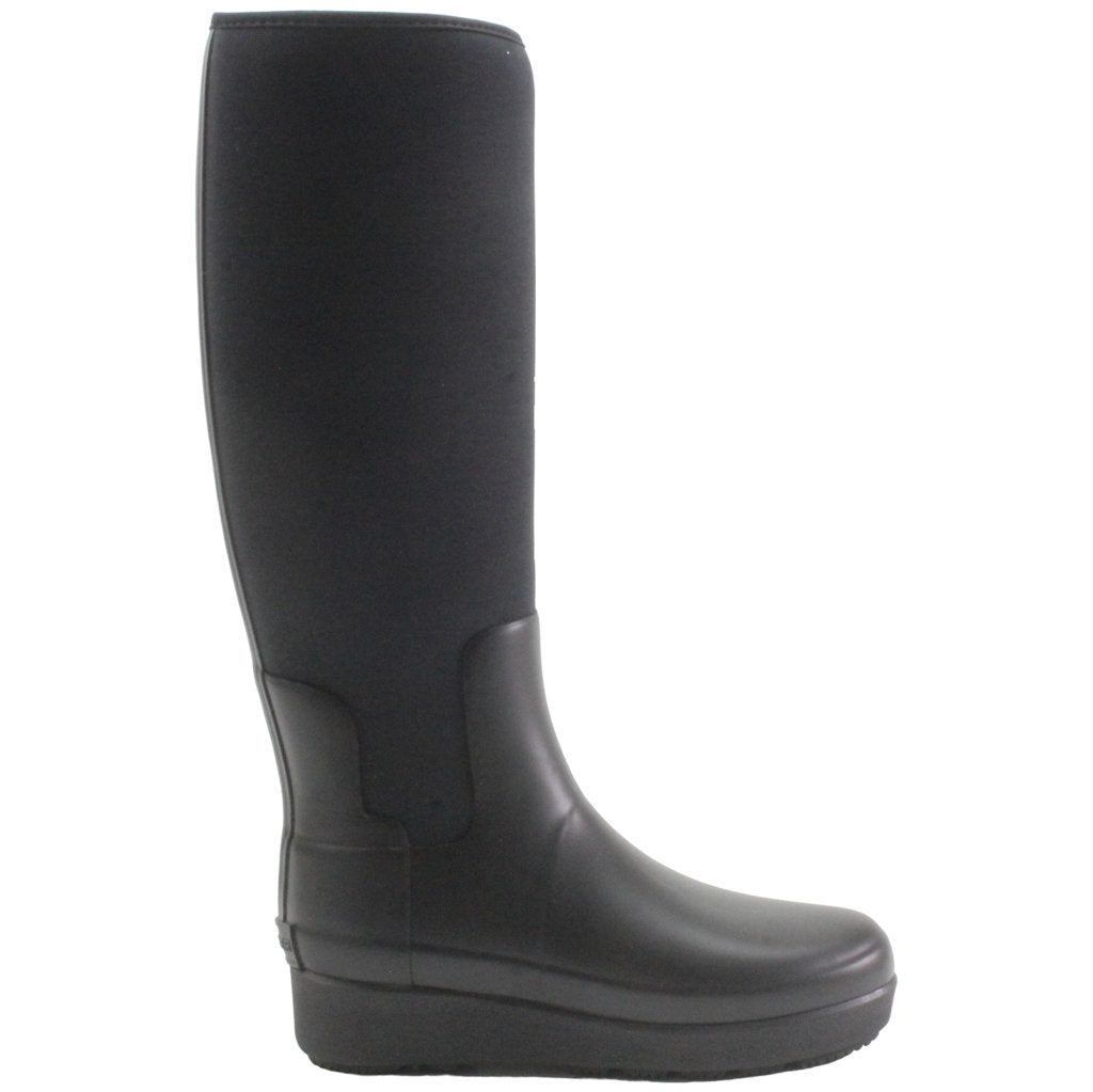 Tall Neoprene Synthetic Leather Women's Boots - UK 4