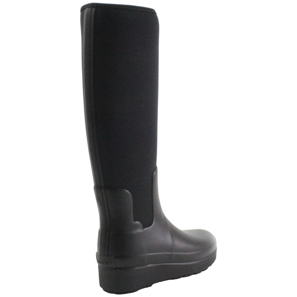 Tall Neoprene Synthetic Leather Women's Boots - UK 4