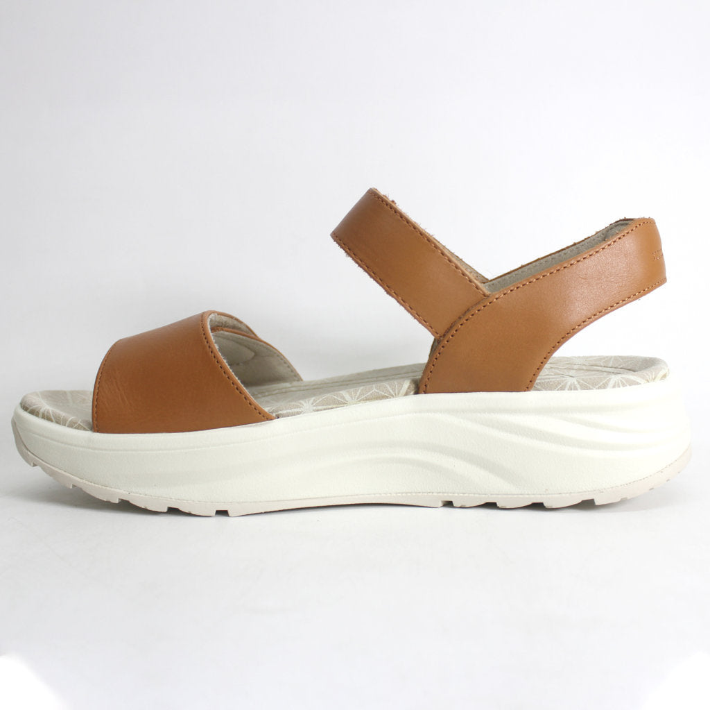 Joya Flores 974SAN Leather Womens Sandals - Light Brown - UK 5.5