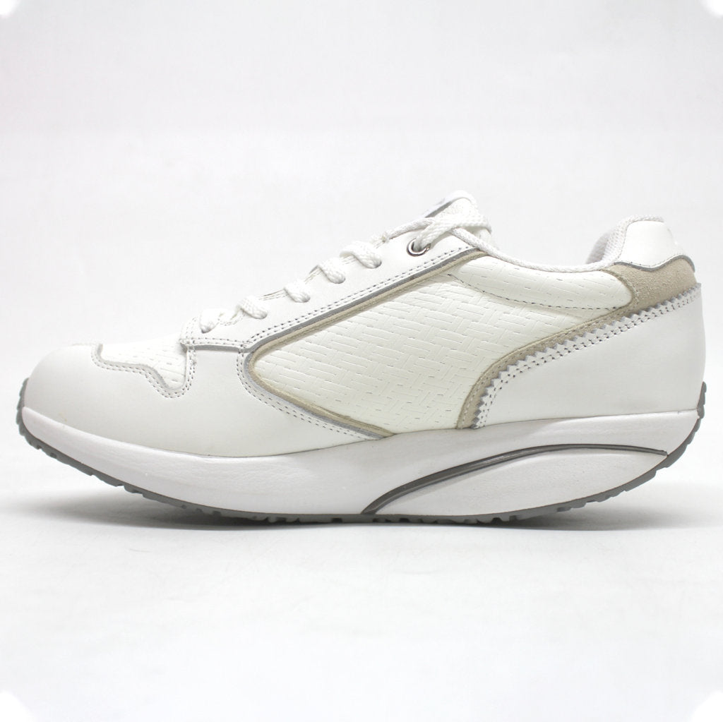 MBT Fuma 702908-16FG Leather Womens Trainers -White - UK 6