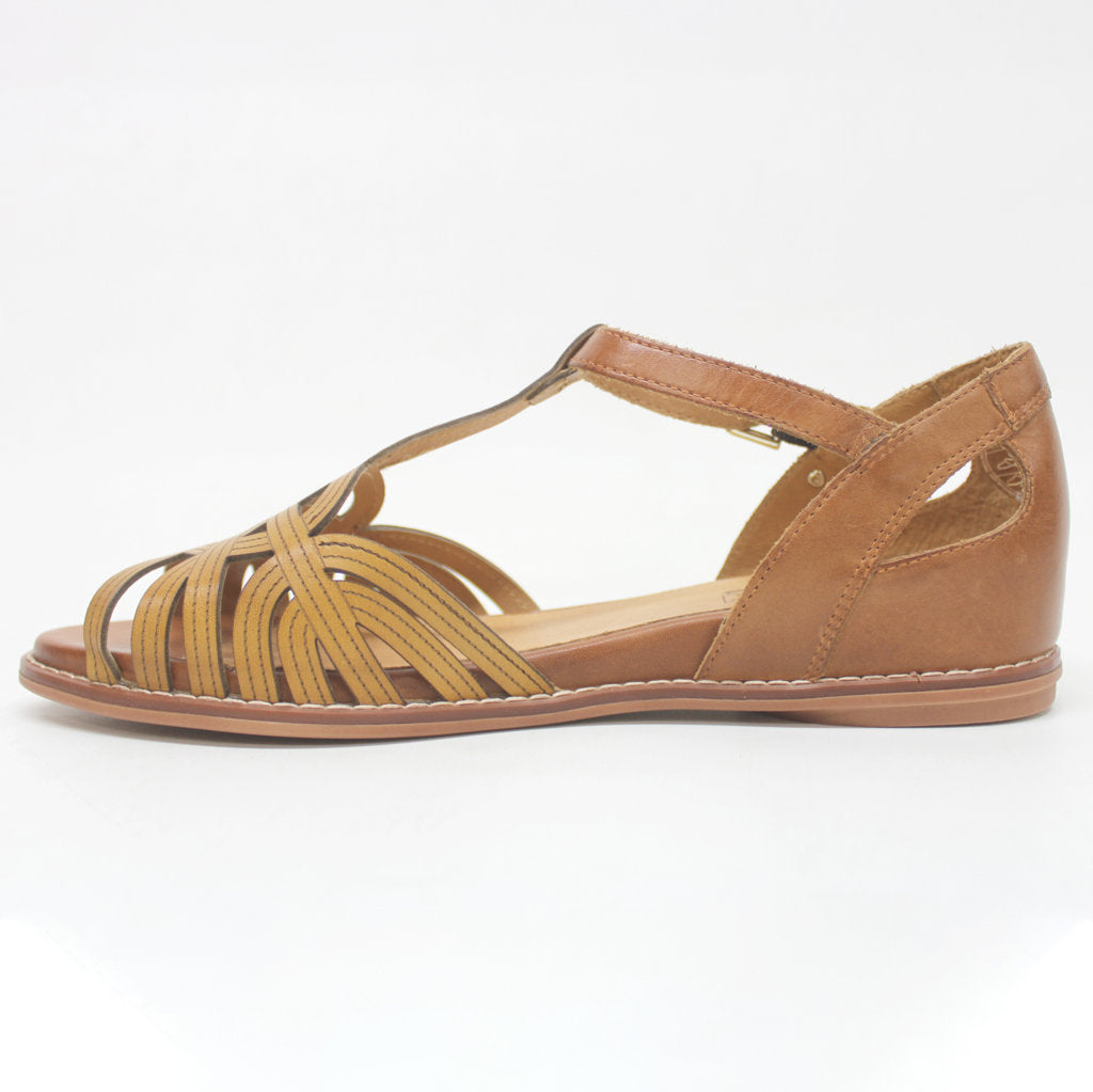 Pikolinos Talavera W3D-0668C1 Leather Womens Sandals - Honey - UK 6