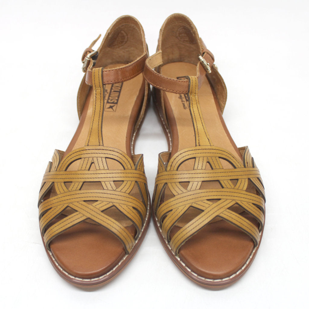 Pikolinos Talavera W3D-0668C1 Leather Womens Sandals - Honey - UK 6