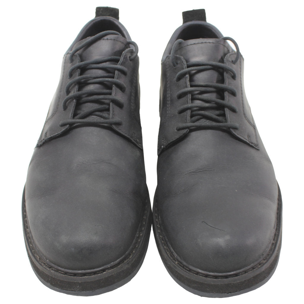 Timberland black leather deals shoes